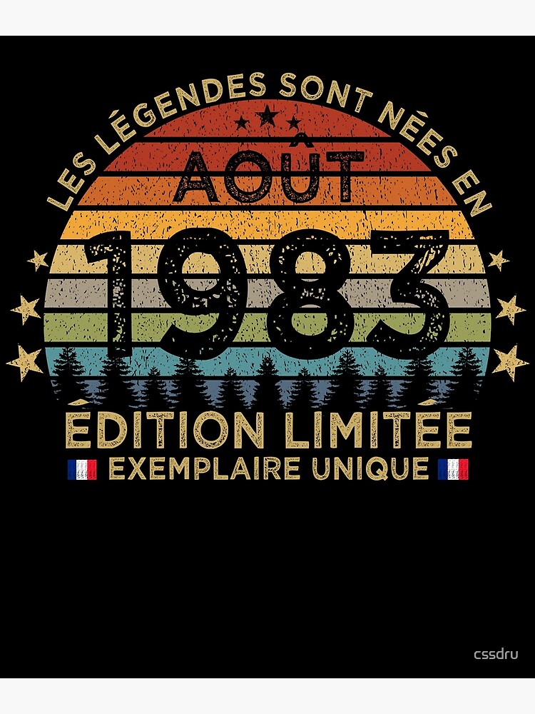 1981 Vintage Vintage Anniversaire Rétro Cadeau' T-shirt Homme