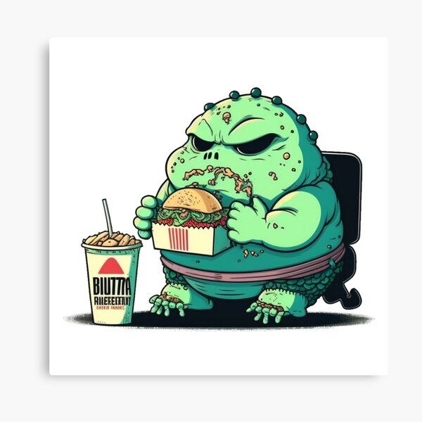 Item preview, Hamburger Fast food lover, Out of the world hunger alien designed and sold by YZO-Design.