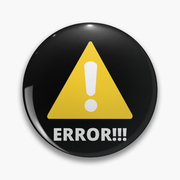 Item preview, ERROR text with sign, black background white text designed and sold by FunnyBunny110.