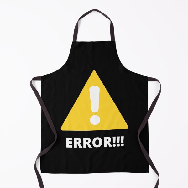 Item preview, ERROR text with sign, black background white text designed and sold by FunnyBunny110.