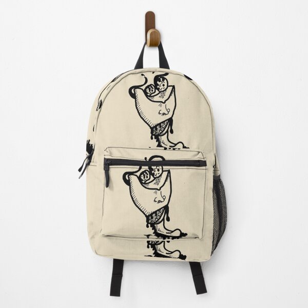 Item preview, Tongue and eyes out dripping - black line art - tattoo style designed and sold by Dopamine Dumpster.