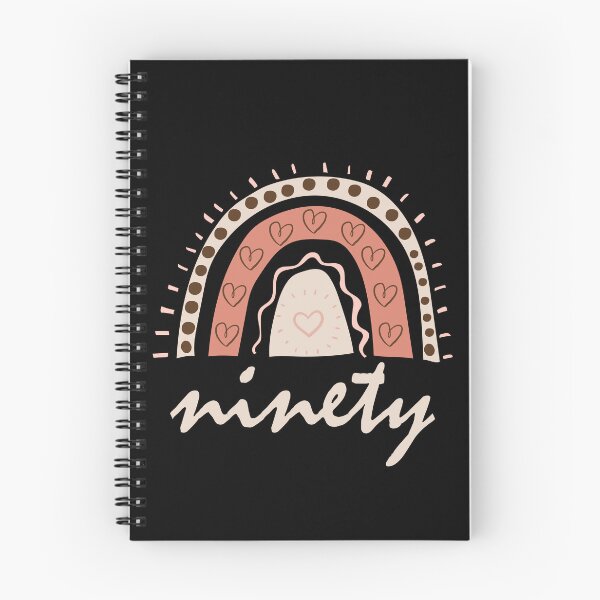 Item preview, Ninety Year Old Ninetieth Birthday Cute Fun Doodle Boho Rainbow designed and sold by LadySaltwater.