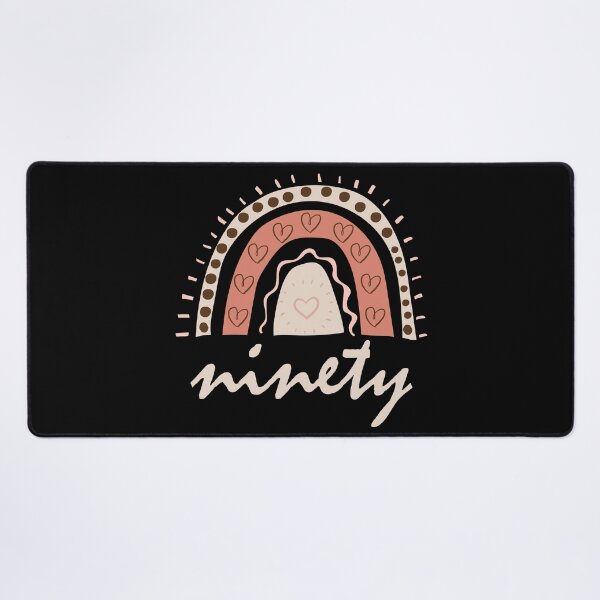 Item preview, Ninety Year Old Ninetieth Birthday Cute Fun Doodle Boho Rainbow designed and sold by LadySaltwater.