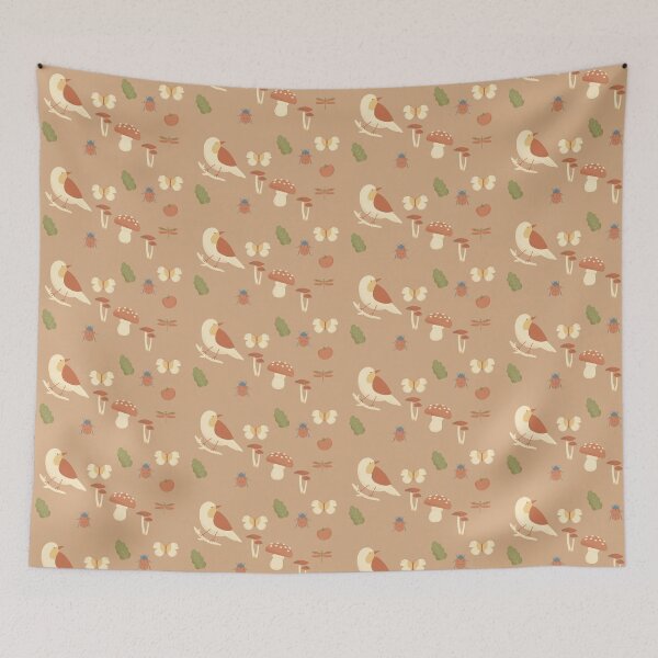 Item preview, Tan forest wildlife nature print designed and sold by TheWaterBirds.
