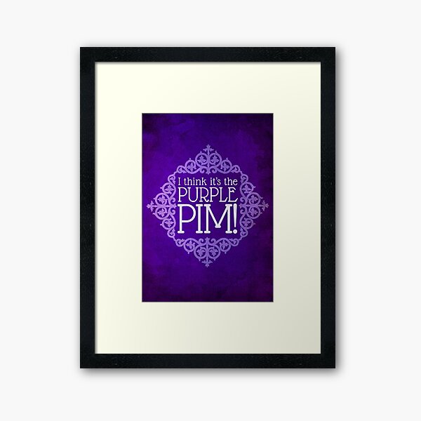Item preview, CHRISTMAS CARD - PURPLE PIM designed and sold by ClaytonHickman.