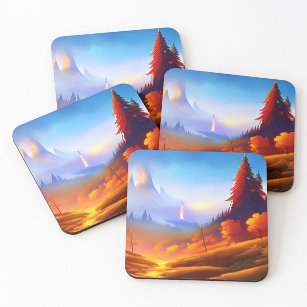 Item preview, Fiery forest, watercolor 2, Ai Generated Art  designed and sold by ACC .