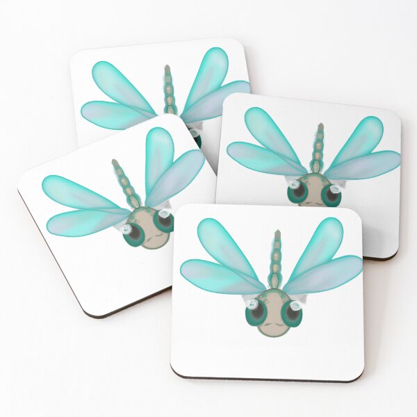 Item preview, Cute Dragonfly Drawing designed and sold by WeHeartAnimals.
