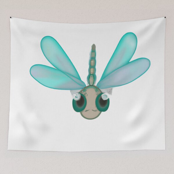 Item preview, Cute Dragonfly Drawing designed and sold by WeHeartAnimals.