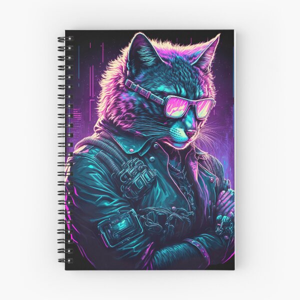 Item preview, Cool Cat Portrait Cyber Future Style designed and sold by KoolArtDistrict.