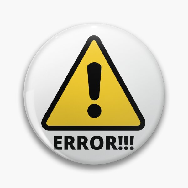 Item preview, ERROR text with sign, white background black text designed and sold by FunnyBunny110.