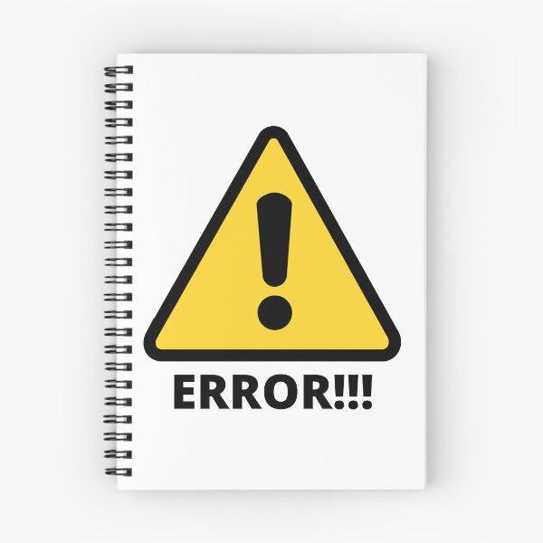 Item preview, ERROR text with sign, white background black text designed and sold by FunnyBunny110.