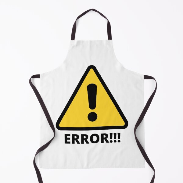 Item preview, ERROR text with sign, white background black text designed and sold by FunnyBunny110.