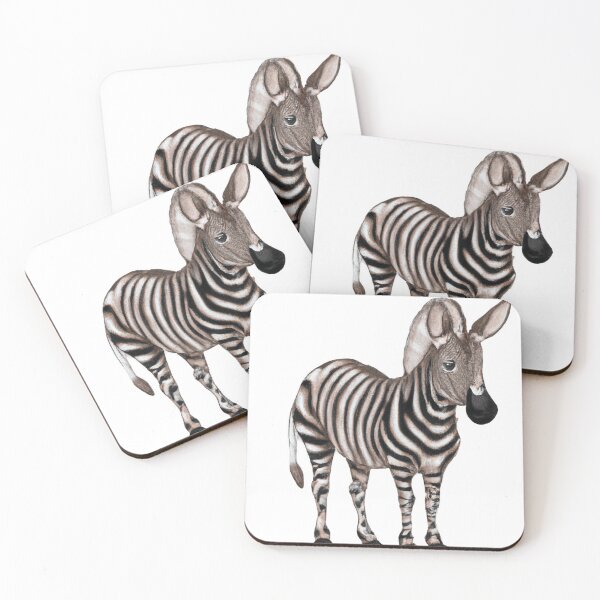 Item preview, Cute Quagga Drawing designed and sold by WeHeartAnimals.