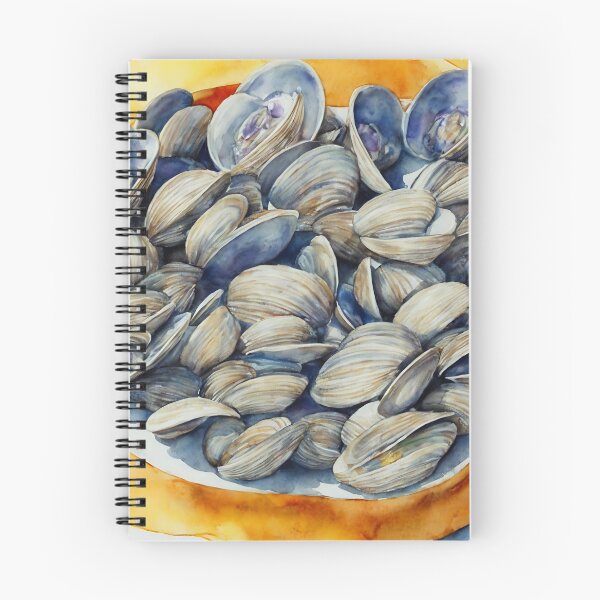 Item preview, Clams highly detailed watercolor painting designed and sold by DrawItOnce.