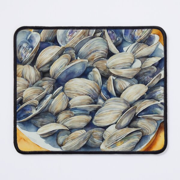 Item preview, Clams highly detailed watercolor painting designed and sold by DrawItOnce.