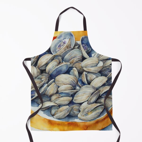 Item preview, Clams highly detailed watercolor painting designed and sold by DrawItOnce.