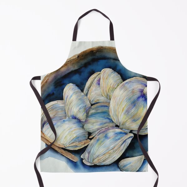 Item preview, Clams highly detailed watercolor painting designed and sold by DrawItOnce.