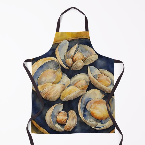 Item preview, Clams highly detailed watercolor painting designed and sold by DrawItOnce.