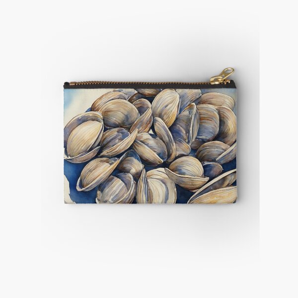 Item preview, Clams highly detailed watercolor painting designed and sold by DrawItOnce.