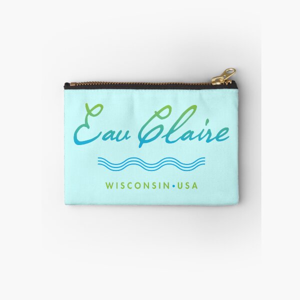 Item preview, Eau Claire Wisconsin Typographic River Design designed and sold by Futurebeachbum.