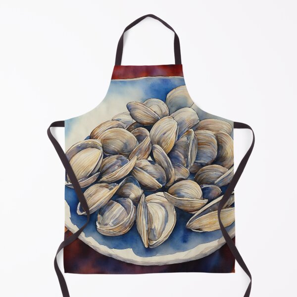Item preview, Clams highly detailed watercolor painting designed and sold by DrawItOnce.