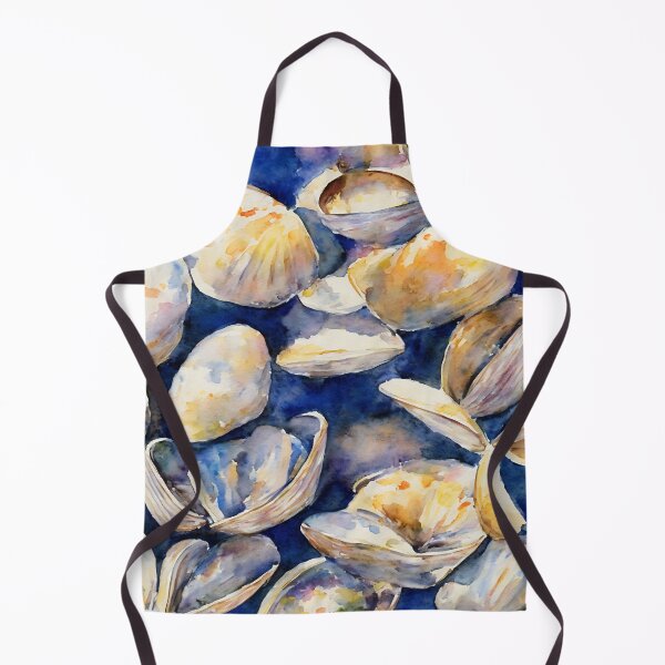 Item preview, Clams highly detailed watercolor painting designed and sold by DrawItOnce.