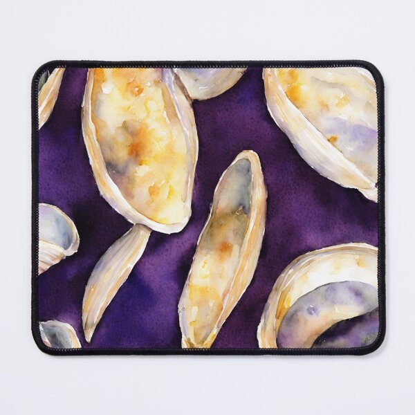 Item preview, Clams highly detailed watercolor painting designed and sold by DrawItOnce.