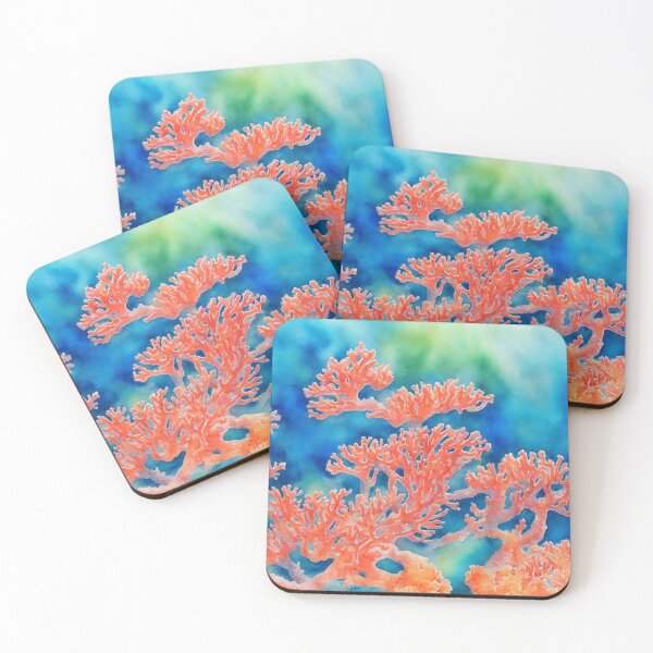 Artikelvorschau, Coral highly detailed watercolor painting entworfen und verkauft von DrawItOnce.