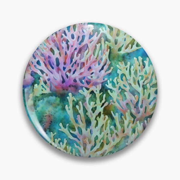 Artikelvorschau, Coral highly detailed watercolor painting entworfen und verkauft von DrawItOnce.