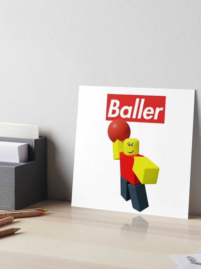 Baller Roblox Art Board Print for Sale by da-swag-shop