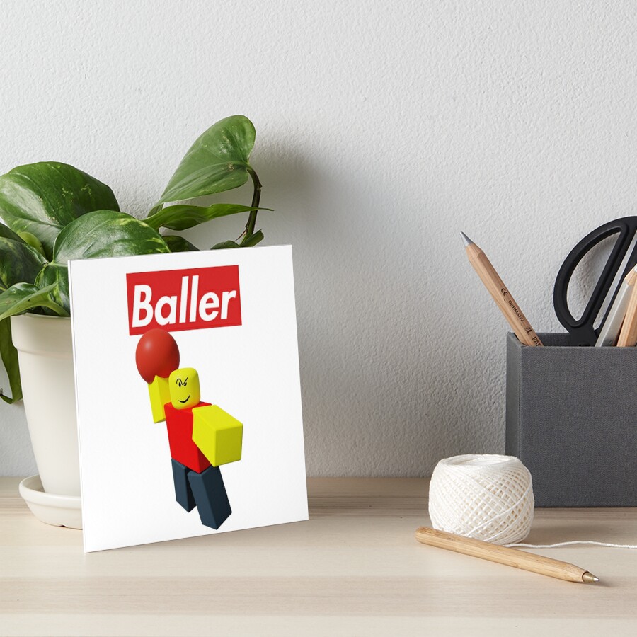 Baller Roblox Art Board Print for Sale by da-swag-shop