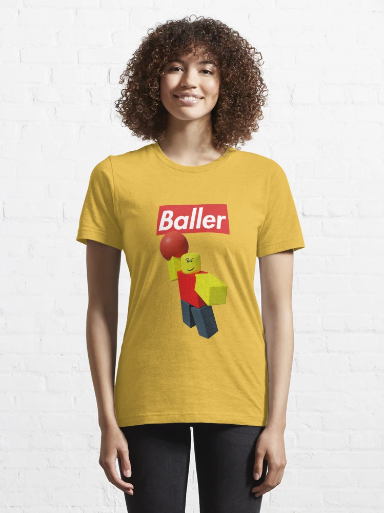 Funny Meme T-shirt Robloxian Certified Baller Tshirt Roblox 