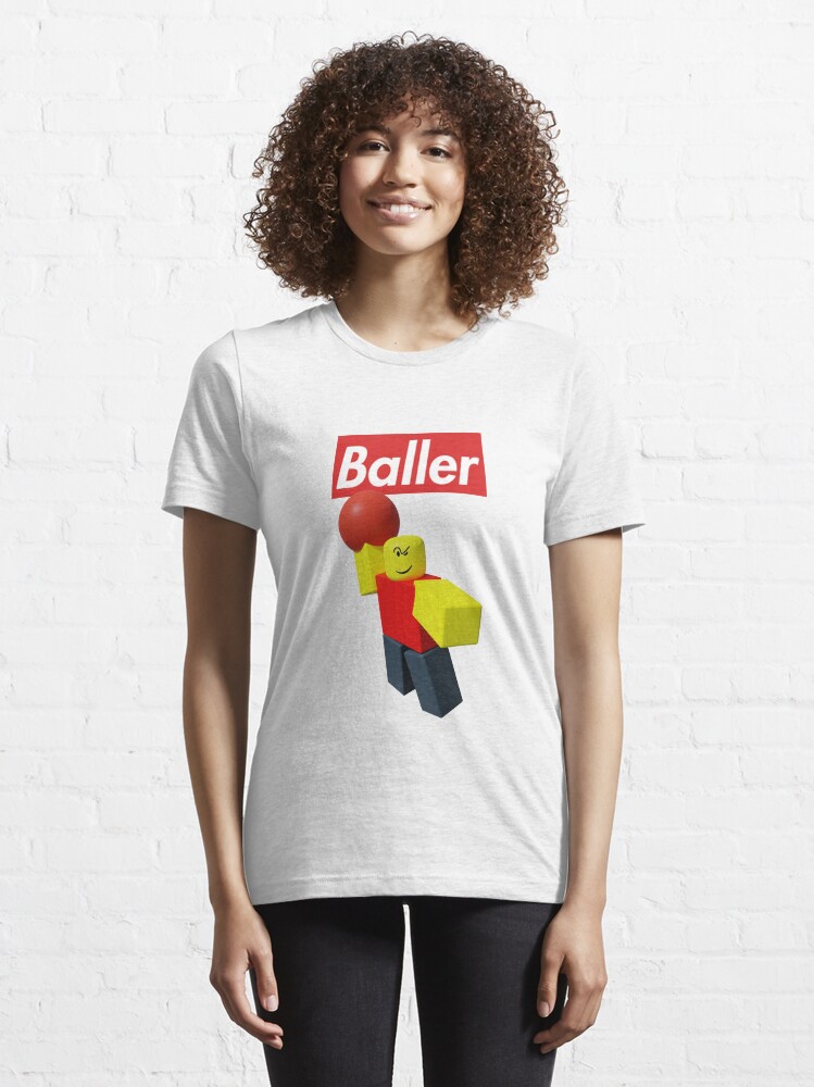 Funny Meme T-shirt Robloxian Certified Baller Tshirt Roblox 