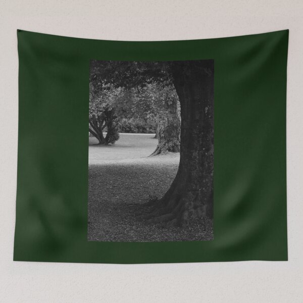 Item preview, Trees in the Park Vertical bw Nature Beauty designed and sold by eddiebarronshop.