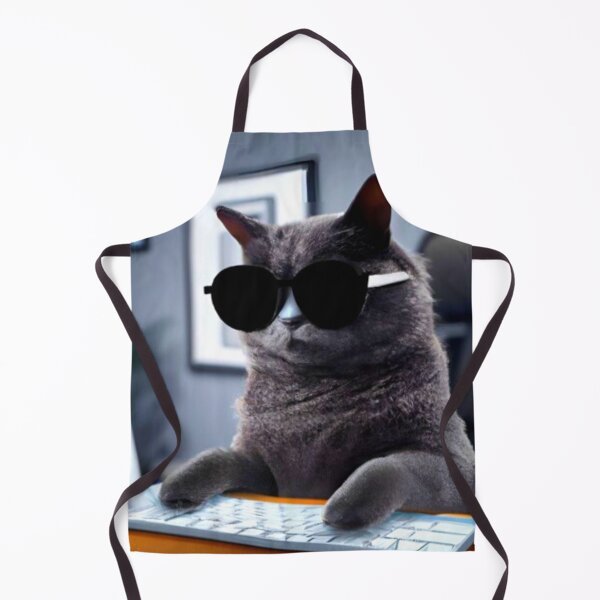 Item preview, Cat boss typing on a computer designed and sold by Ideassbold.