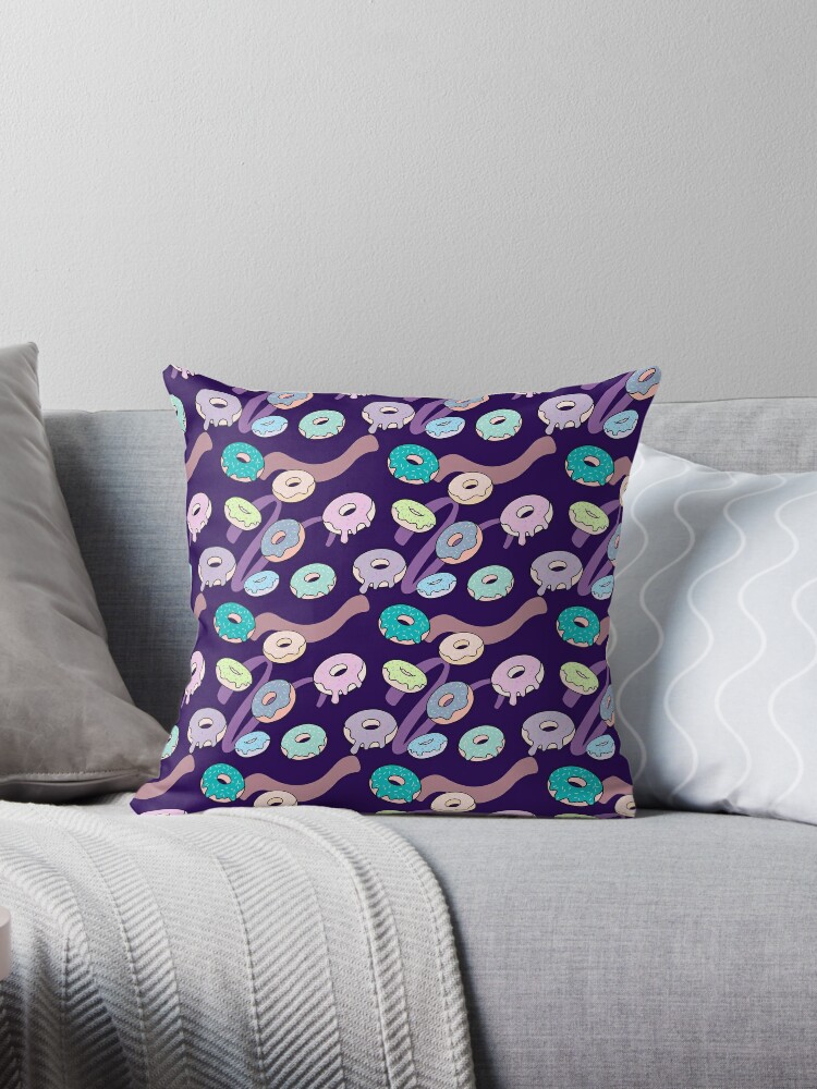 Sprinkle Donut Throw Pillow