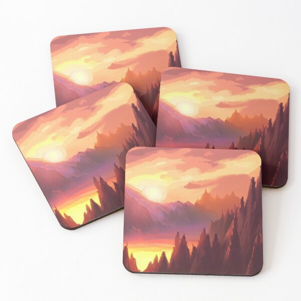 Item preview,  Sunset Mountain Landscape Art 2023 (9) designed and sold by cardia1991.