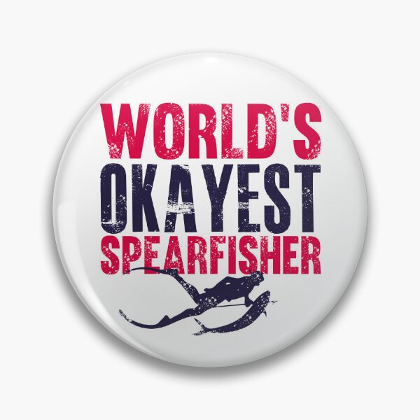 Item preview, world's okayest Spearfisher - best freediving & spearfishing gift idea for a deep blue ocean bottom lovers designed and sold by Live  Today.