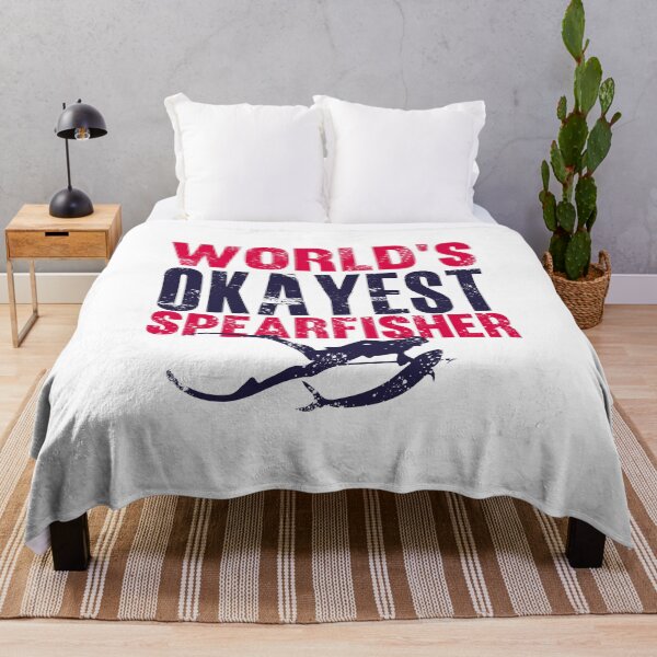 Item preview, world's okayest Spearfisher - best freediving & spearfishing gift idea for a deep blue ocean bottom lovers designed and sold by Live  Today.