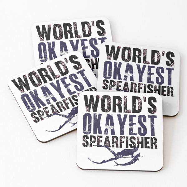 Item preview, world's okayest Spearfisher - best freediving & spearfishing gift idea for a deep blue ocean bottom lovers designed and sold by Live  Today.