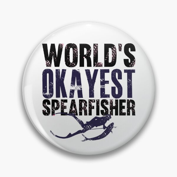 Item preview, world's okayest Spearfisher - best freediving & spearfishing gift idea for a deep blue ocean bottom lovers designed and sold by Live  Today.