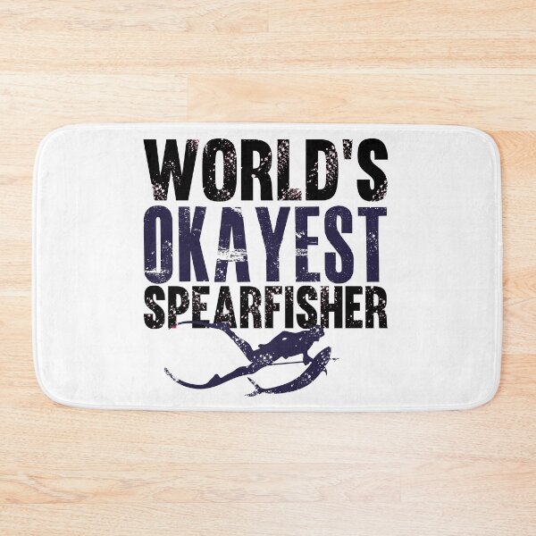 Item preview, world's okayest Spearfisher - best freediving & spearfishing gift idea for a deep blue ocean bottom lovers designed and sold by Live  Today.