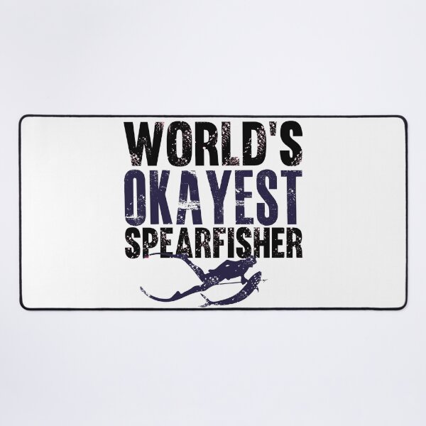 Item preview, world's okayest Spearfisher - best freediving & spearfishing gift idea for a deep blue ocean bottom lovers designed and sold by Live Today.