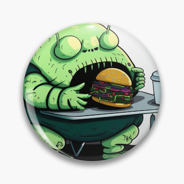 Item preview, Hamburger Fast food lover, Alien appetite designed and sold by YZO-Design.