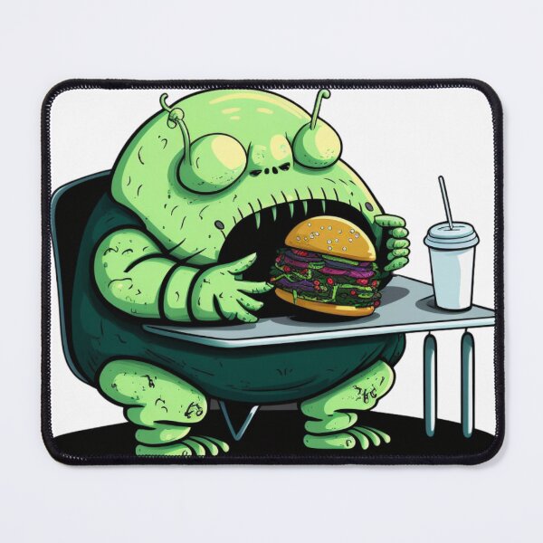 Item preview, Hamburger Fast food lover, Alien appetite designed and sold by YZO-Design.