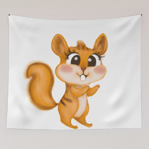 Item preview, Cute Chipmunk Drawing designed and sold by WeHeartAnimals.