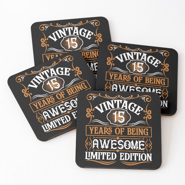 Item preview, Vintage 15 Years of being Awsome Lemited Edition, Happy Birthday designed and sold by TADYSHOP.