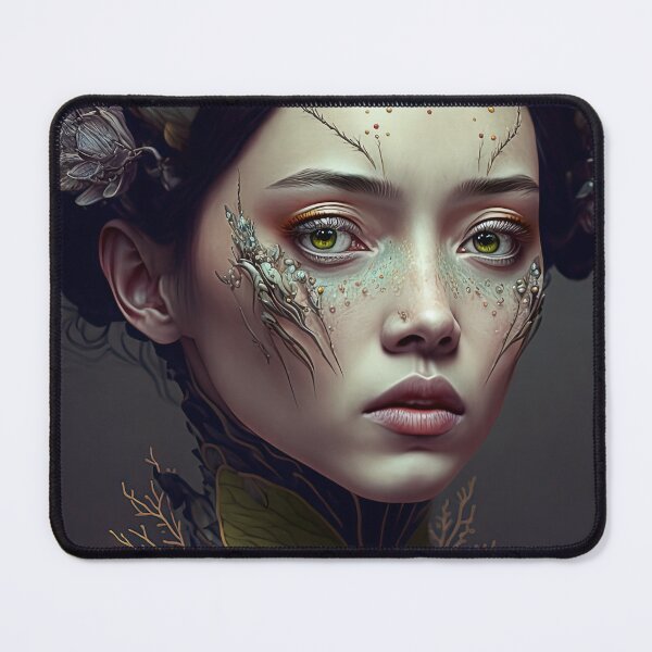 Item preview, Beautiful woman in weird bizarre fashion look, digital drawing designed and sold by mrlongfield.