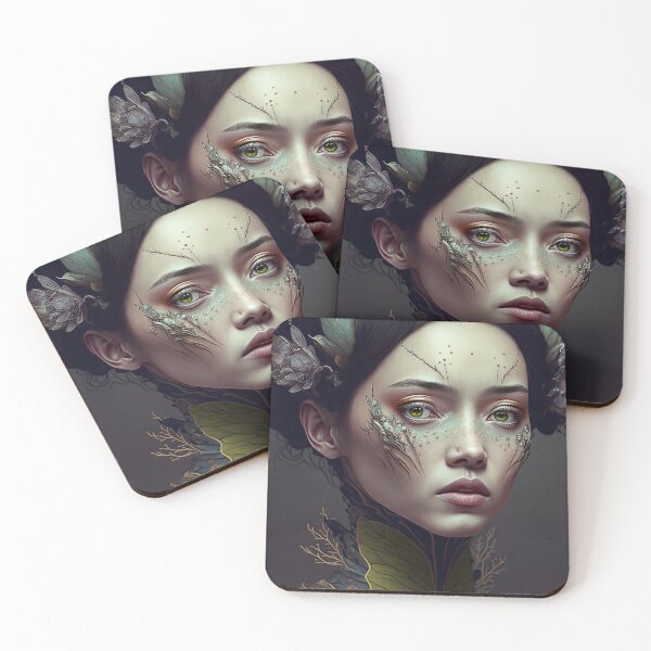 Item preview, Beautiful woman in weird bizarre fashion look, digital drawing designed and sold by mrlongfield.
