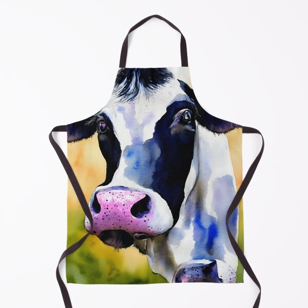 Artikelvorschau, Cow highly detailed watercolor painting entworfen und verkauft von DrawItOnce.